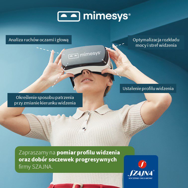 Rewolucja w Doborze Okularów Progresywnych: MIMESYS VR – Twój Nowoczesny Optyk Lubin